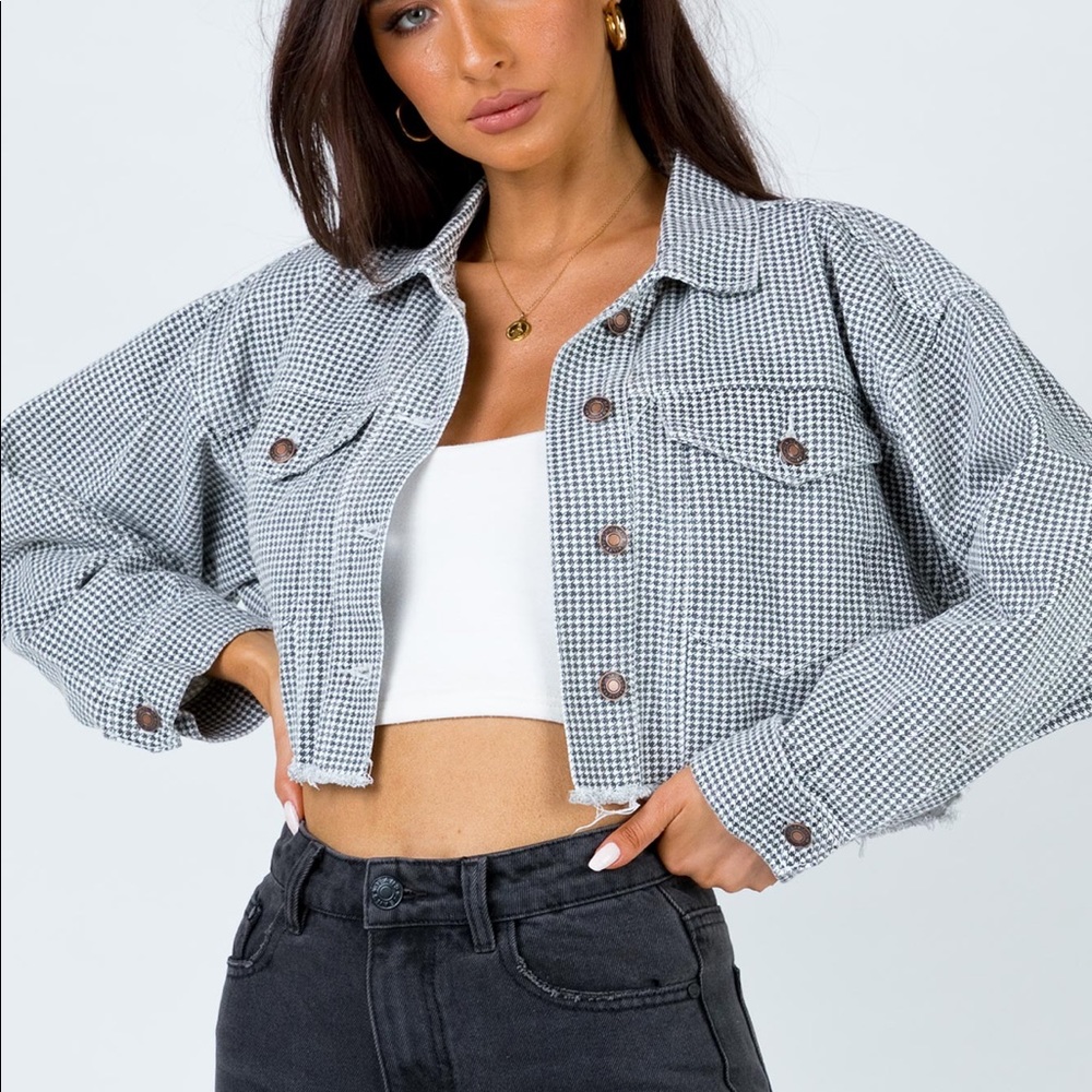 Nixi Jacket Black/White Princess Polly